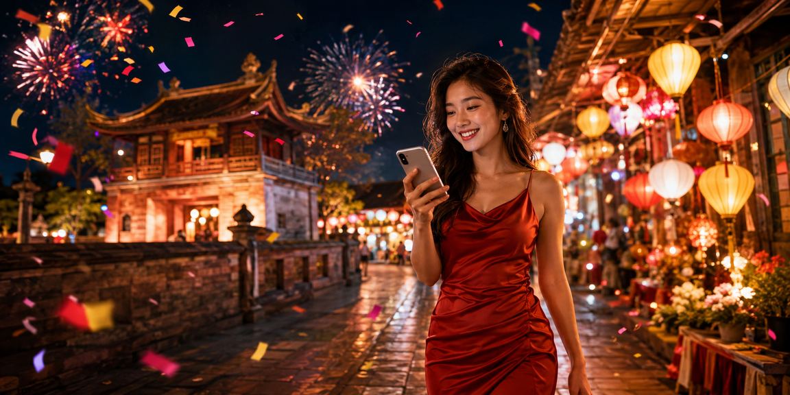 Phong bì đỏ và không khí chợ đêm Hà Nội – nhận thưởng game bài dịp lễ